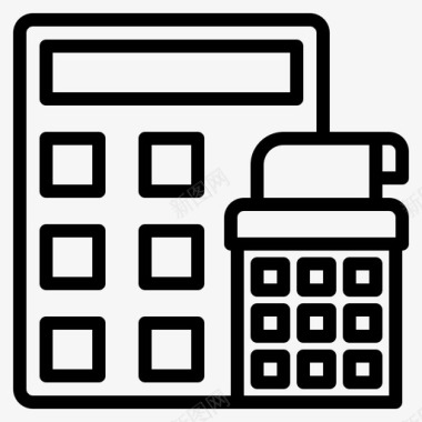 计算器销售单商务金融图标图标