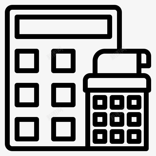 计算器销售单商务金融图标svg_新图网 https://ixintu.com 商务 数学 计算器销售单 金融 销售单