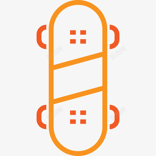 滑板运动夏日元素图标svg_新图网 https://ixintu.com 夏日元素 滑板 运动