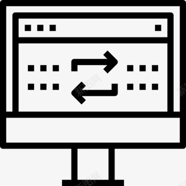 传输web辅助功能集合线性图标图标