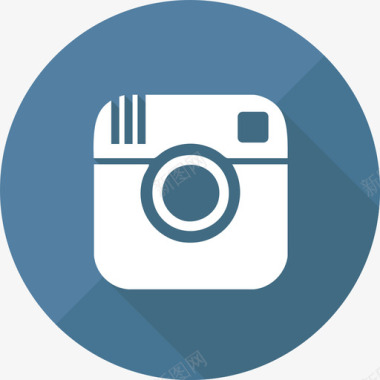Instagram社交媒体circleflat图标图标