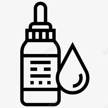 滴管瓶子精油图标图标