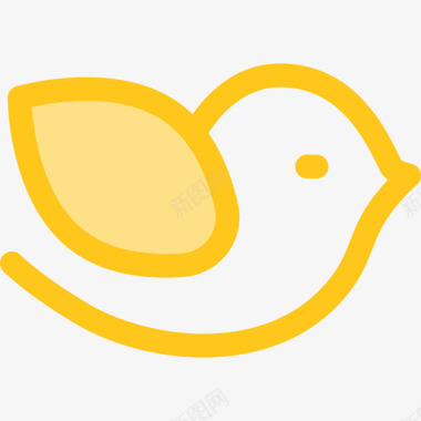 鸽子慈善6号黄色图标图标