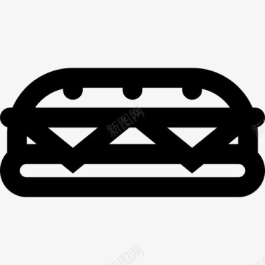 三明治套餐4直系图标图标