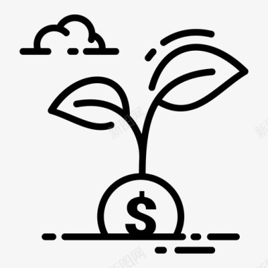 拯救植物货币美元图标图标