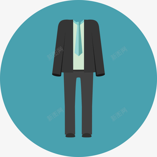 套装衣服和鞋类圆形扁平图标svg_新图网 https://ixintu.com 圆形扁平 套装 衣服和鞋类
