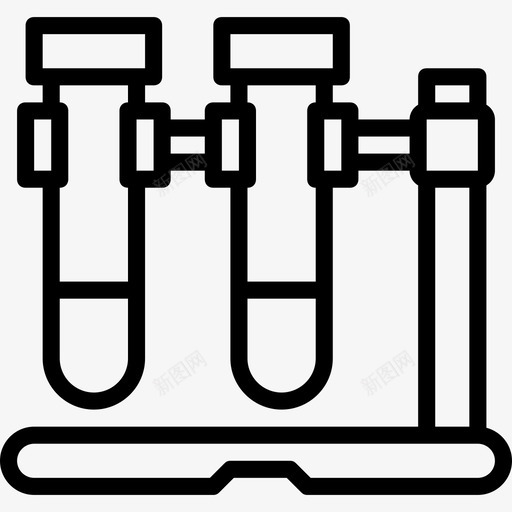 试管科学8线性图标svg_新图网 https://ixintu.com 科学8 线性 试管