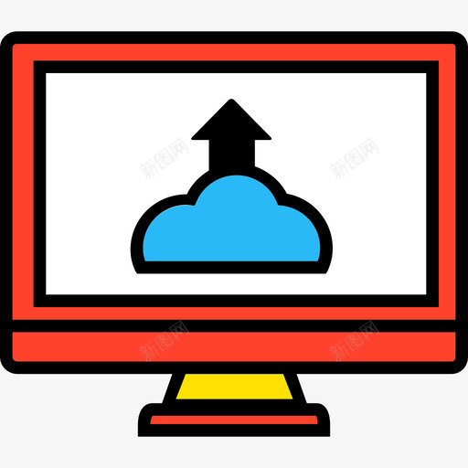 监控技术在线业务收集图标svg_新图网 https://ixintu.com 在线业务收集 技术 监控