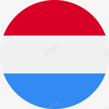 卢森堡国旗圆形图标图标
