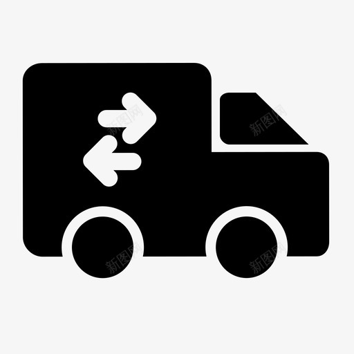 送货房屋贷款图标svg_新图网 https://ixintu.com 卡车 房地产 房屋 贷款 送货