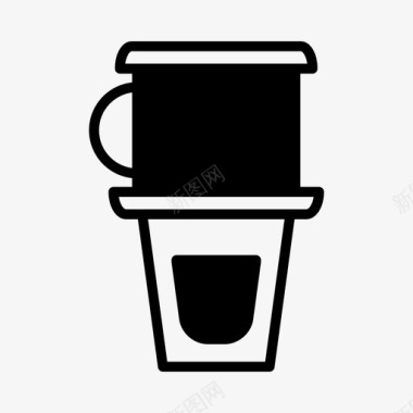越南咖啡咖啡豆休息图标图标
