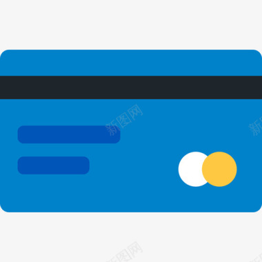 信用卡商务要素5持平图标图标