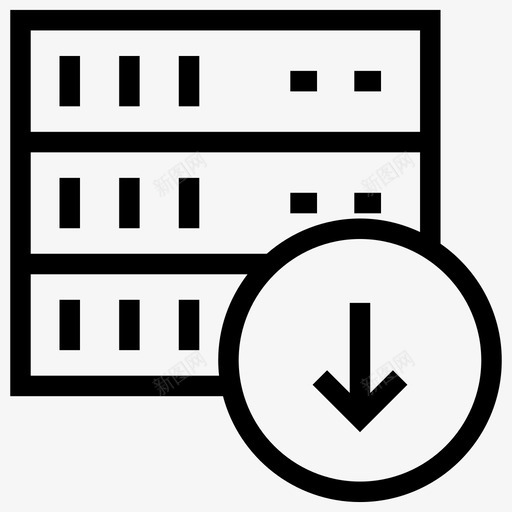 服务器数据中心大型机图标svg_新图网 https://ixintu.com 大型机 存储 数据中心 数据库服务器线 服务器下载