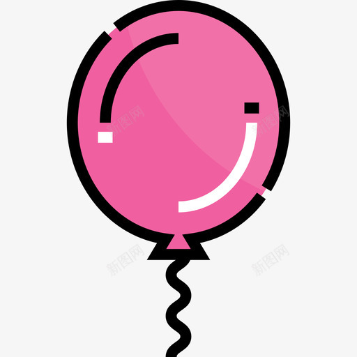气球马戏团15线性颜色图标svg_新图网 https://ixintu.com 气球 线性颜色 马戏团15