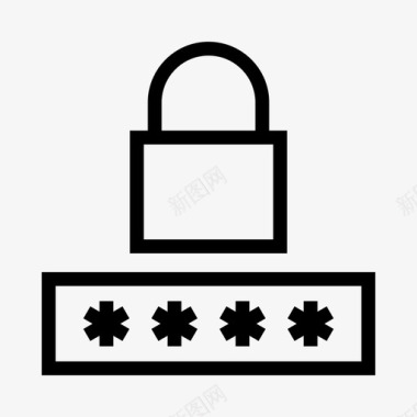 锁密码保护安全图标图标