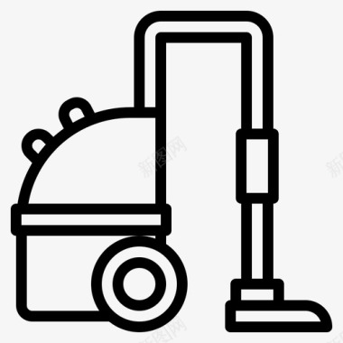 吸尘器清洁家务图标图标