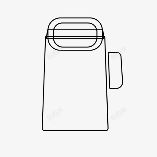 水壶罐子果汁图标svg_新图网 https://ixintu.com 厨房 果汁 水 水壶 水罐 罐子 量器