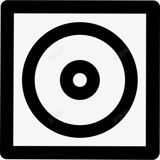 CD音乐图标系列粗体圆形svg_新图网 https://ixintu.com CD 粗体圆形 音乐图标系列