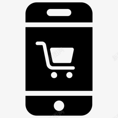 购物应用移动商务在线购物图标图标