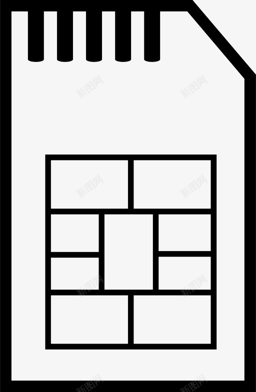 sim卡手机数据图标svg_新图网 https://ixintu.com sim卡 手机 数据