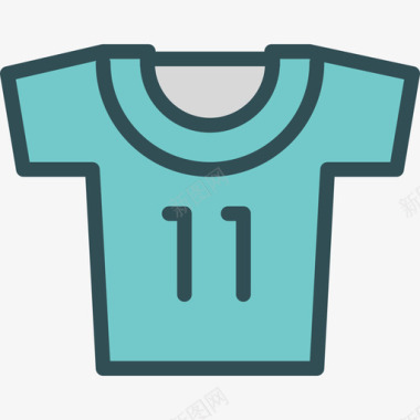 足球运动衫护理线性颜色图标图标
