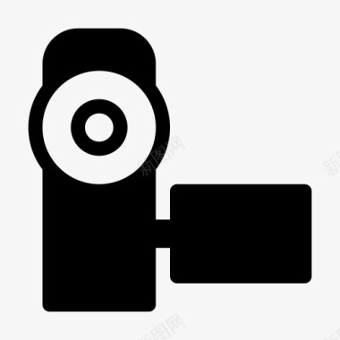 摄像机手持摄像头录音图标图标