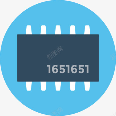 芯片通信15圆形图标图标