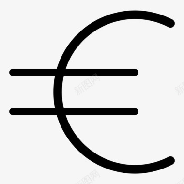 欧元成本欧盟货币图标图标