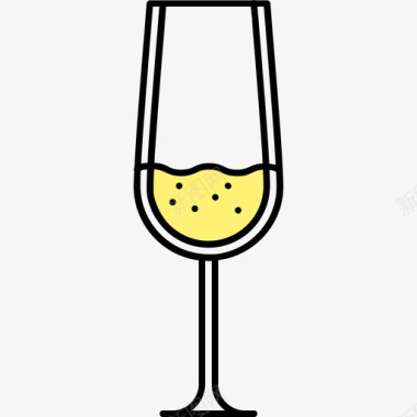 香槟食物和饮料12颜色128px图标图标