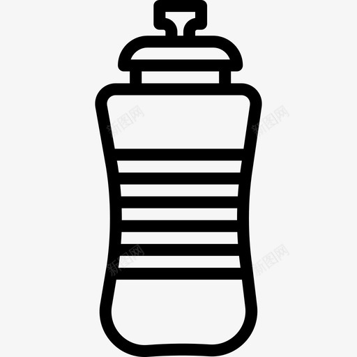 瓶子运动系列直线型图标svg_新图网 https://ixintu.com 瓶子 直线型 运动系列