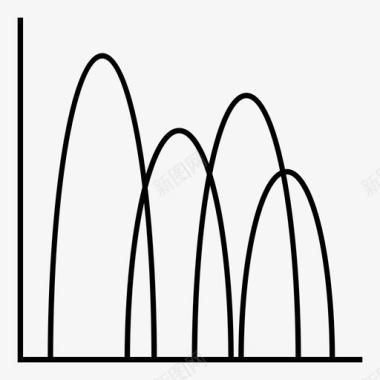 图表分析数学图标图标