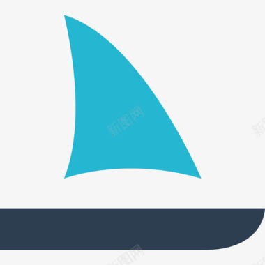 帆船旅行和度假平底船图标图标