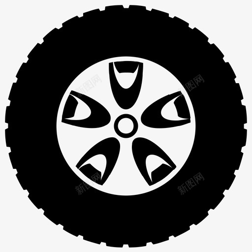 货车轮胎大轮胎半卡车轮胎图标svg_新图网 https://ixintu.com 半卡车轮胎 大轮胎 货车轮胎 轮胎 轮胎字形图标