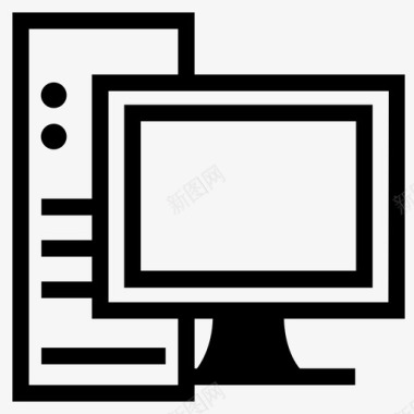 电脑电脑桌电脑维修图标图标