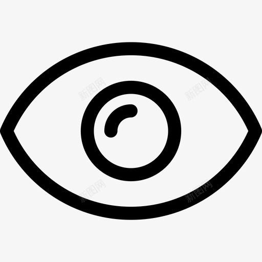 眼医学要素概述线性图标svg_新图网 https://ixintu.com 医学要素概述 眼 线性