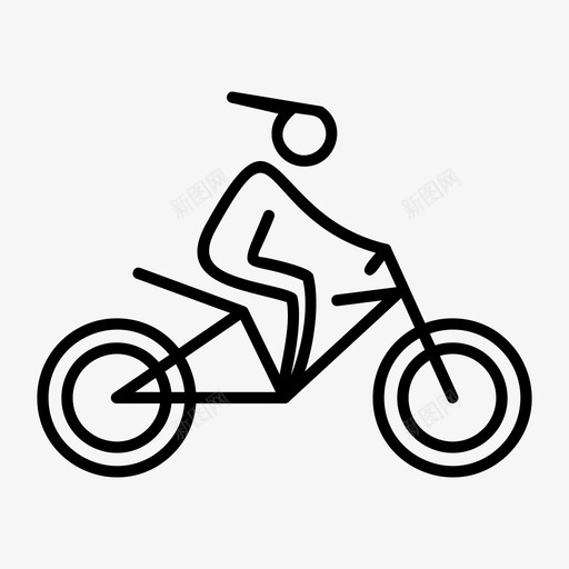 骑自行车的运动的图标svg_新图网 https://ixintu.com 运动的 骑自行车的