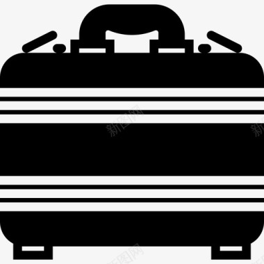 行李箱商务套装装满图标图标
