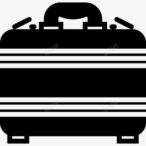 行李箱商务套装装满图标svg_新图网 https://ixintu.com 商务套装 行李箱 装满