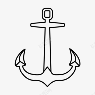 带链锚船海军图标图标