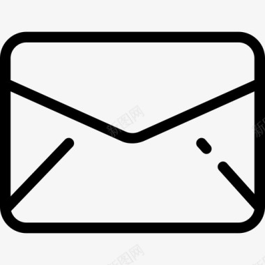 电子邮件为你的接口2线性图标图标