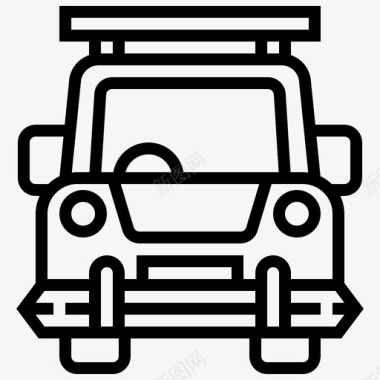 经典车汽车运输图标图标