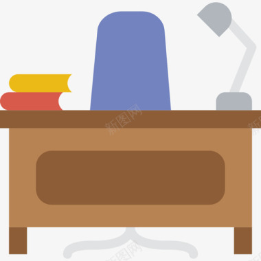 书桌教育用具平板图标图标
