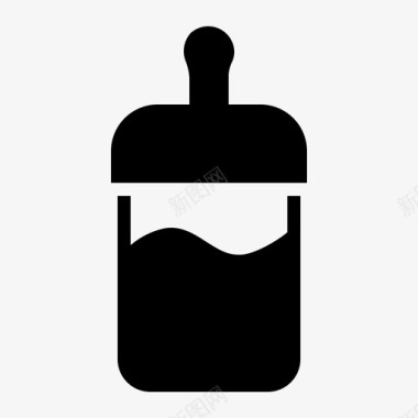 奶瓶婴儿饮料图标图标