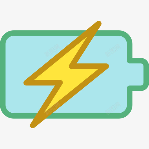 电池为您的接口线颜色图标svg_新图网 https://ixintu.com 为您的接口 电池 线颜色