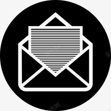 信封电子邮件打开的邮件图标图标