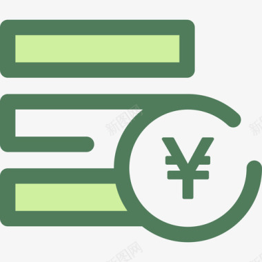 Yen电子商务8verde图标图标