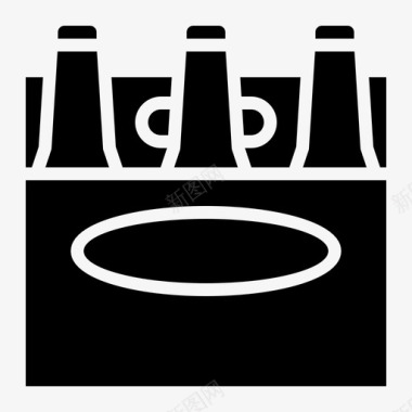 啤酒瓶酒精包装图标图标