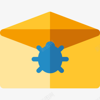 垃圾邮件计算机安全4平面图标图标