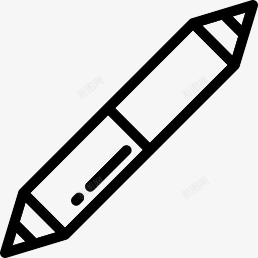 铅笔文具6直线型图标svg_新图网 https://ixintu.com 文具6 直线型 铅笔