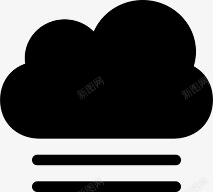 雾云气候图标图标